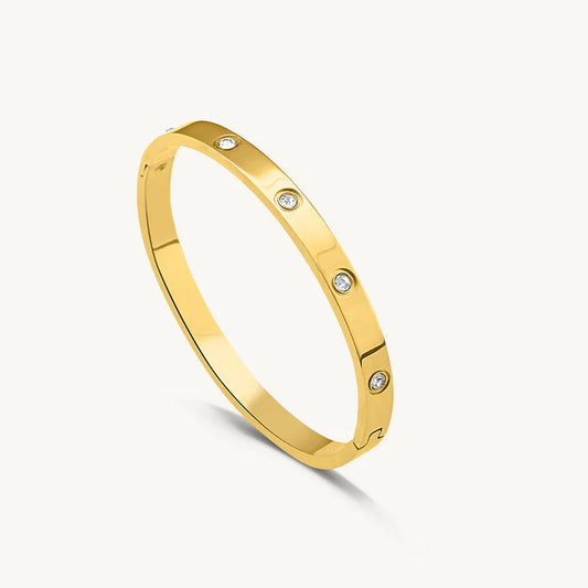 Crystal Love Bangle Bracelet - Sori Style