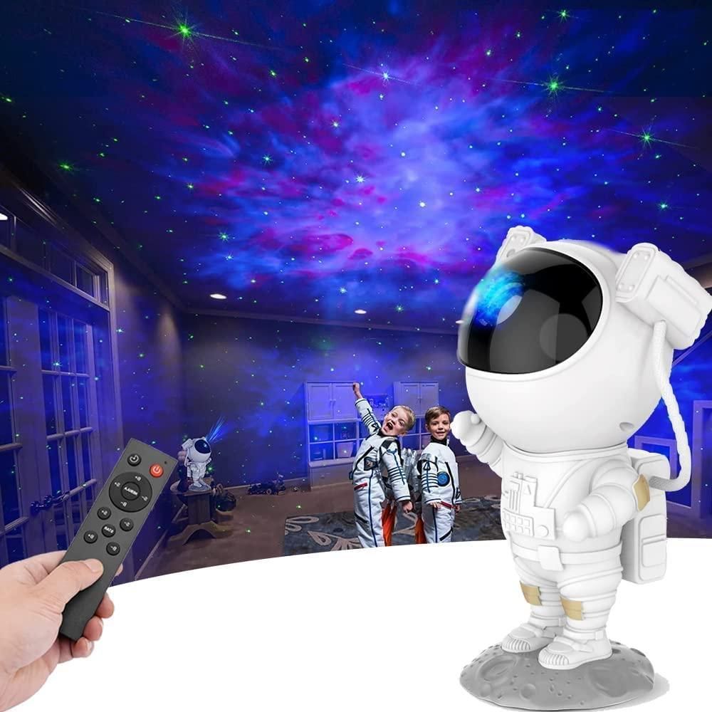 Astronaut Light Projector – 360° Galaxy Star Projector with Timer & Remote Control, Ideal for Bedroom Ceiling, Home Decor, and Parties (Corded Electric)