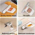 Mini Foldable Desktop Mop – Self-Squeeze PVA Sponge Head for Wet & Dry Cleaning – Portable Handheld Cleaner for Kitchen, Bathroom, Glass, Windows, Cars & Small Spaces – Includes 2 Gap Brushes