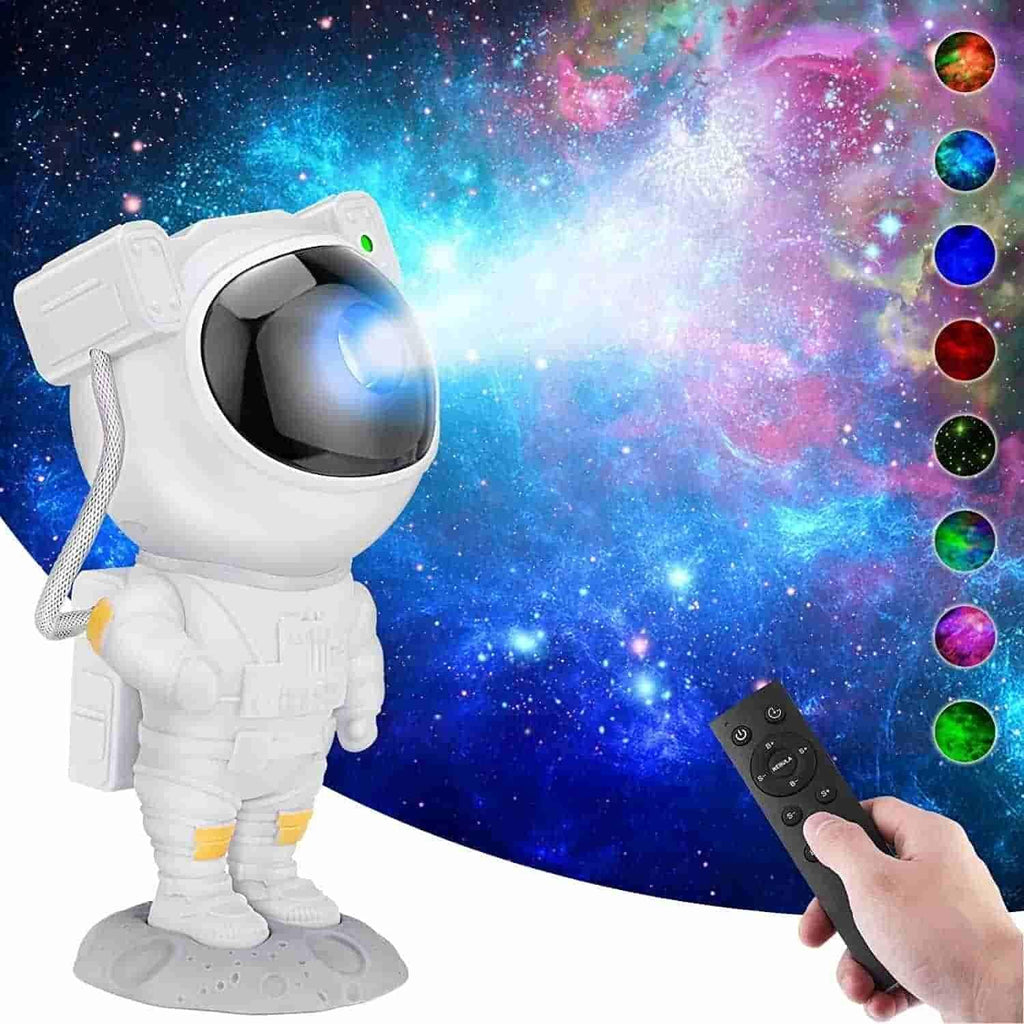 Astronaut Light Projector – 360° Galaxy Star Projector with Timer & Remote Control, Ideal for Bedroom Ceiling, Home Decor, and Parties (Corded Electric)