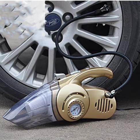 Handheld Vacuum Cleaner for Car, 12V DC Car Port Power, 6300Pa Suction, 5M Long Cord, LED Light, Suction Nozzle, Brush, Long Hose, Portable Car Cleaning Tool, Black