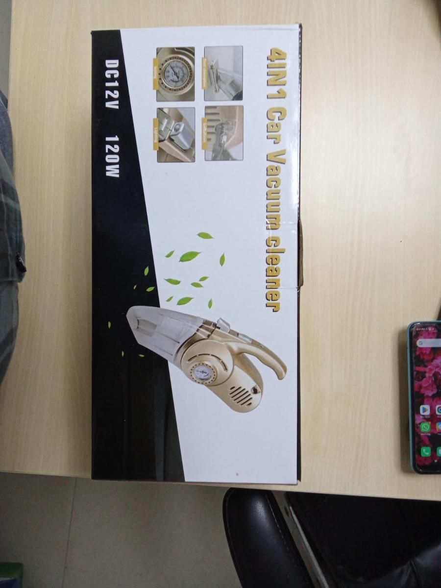 Handheld Vacuum Cleaner for Car, 12V DC Car Port Power, 6300Pa Suction, 5M Long Cord, LED Light, Suction Nozzle, Brush, Long Hose, Portable Car Cleaning Tool, Black