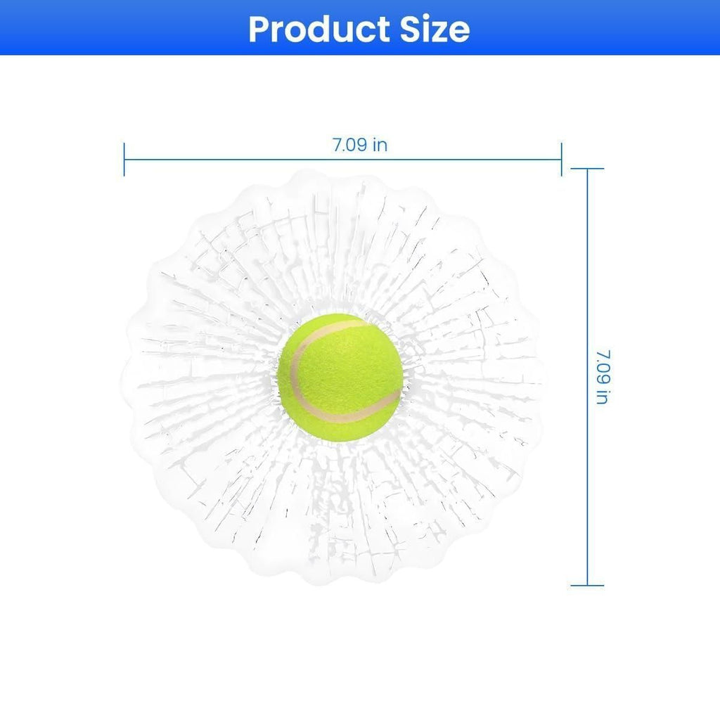 3D Broken Glass Football Car Sticker | Creative Cracked Window Decal | White Football Design | Waterproof & Removable Car Prank Accessory | Funny Auto Decoration (Green)