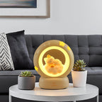 Moon LED Night Lamp with 3 Brightness Modes & Touch Contro