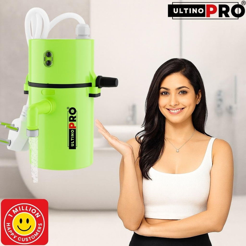 Auto Cut-Off Instant Water Heater | Portable Electric Geyser for Bathroom, Kitchen, Office, Saloon & Home | Shockproof Fast Heating Mini Hot Water Device | Energy Efficient (1 Unit)