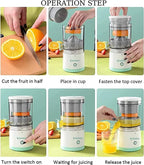 Electric Citrus Juicer, Multi-Purpose High Juice Yield Juicer Machine for Oranges & Mosambi & fruits Ideal for Travel & Kitchen.