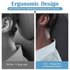 Frido Ultimate Car Neck Rest Pillow | Ultrasoft Pillow for Comfortable Car Rides | Superior Neck Support Cushion | Relieves Neck Pain | Hi-Per Foam Head Rest Pillow with Washable Velvet Cover | Black