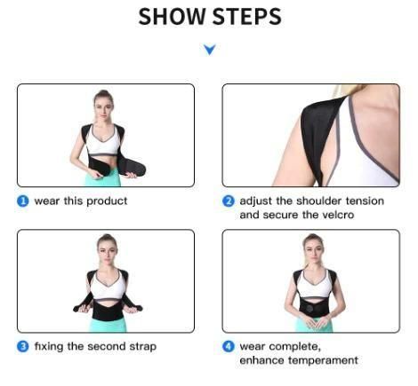 Neoprene X-Cross Posture Corrector Belt Universal Size Shoulder & Back Support Belt | Back Straightener Brace For Spine & Body Posture Correction | Clavicle Support For Unisex | Universal Size