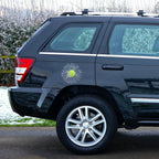 3D Broken Glass Football Car Sticker | Creative Cracked Window Decal | White Football Design | Waterproof & Removable Car Prank Accessory | Funny Auto Decoration (Green)