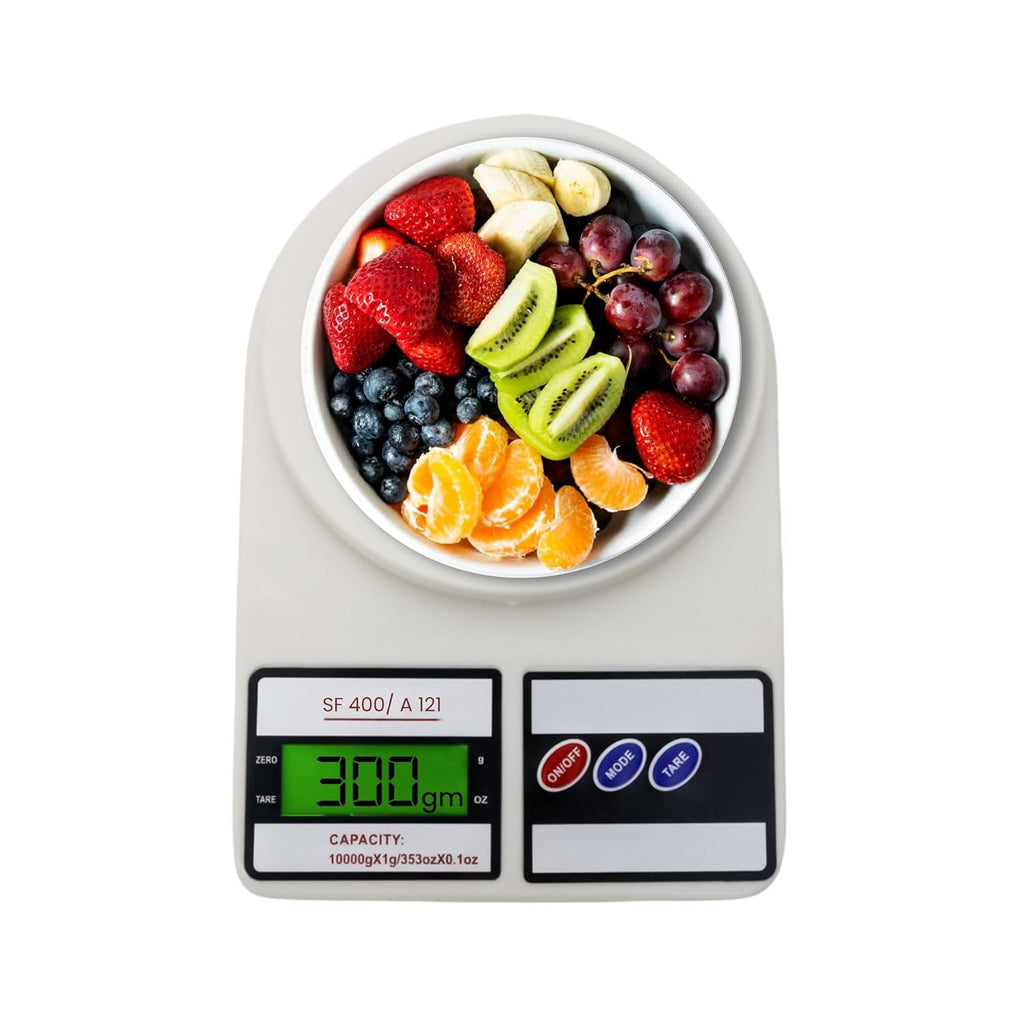 10Kg Kitchen Weight Machine, Digital Scale with LCD Display, Scale for Home Baking, Cooking & Balance Diet. Machine with capacity 10Kg, SF400/A121,Color May Vary